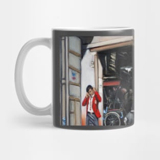 Boy in a Red Blazer Mug